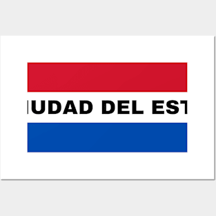 Ciudad del Este in Paraguay Flag Colors Posters and Art